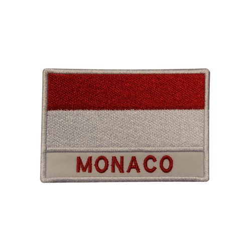 Monaco country flag patch - monaco, iron
