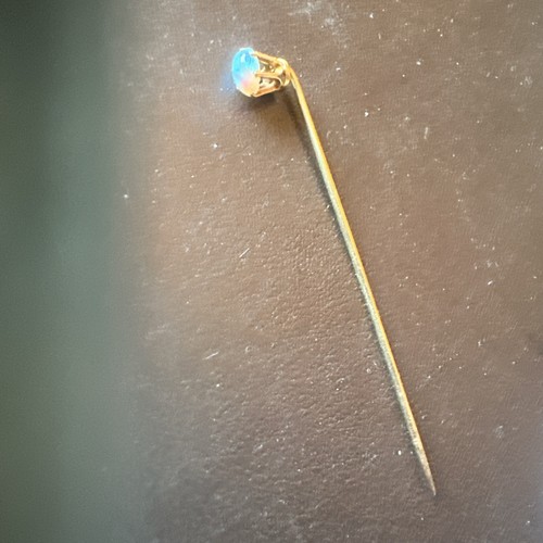 Antique stick pin features - pin, a