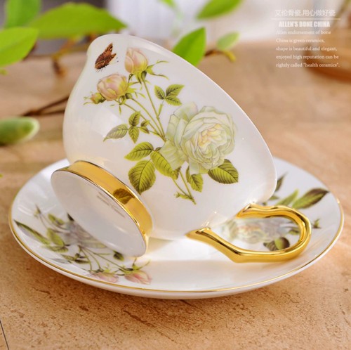 Porcelain yellow rose english - yellow,