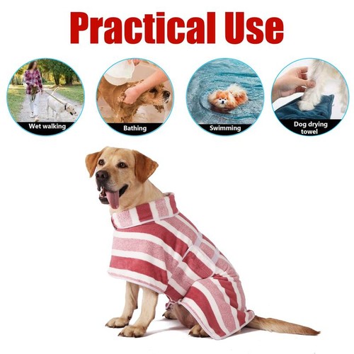 Pet dog bathrobe towel - dog,