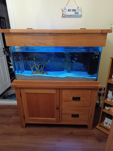 Aqua oak 200l fish tank - aqua,