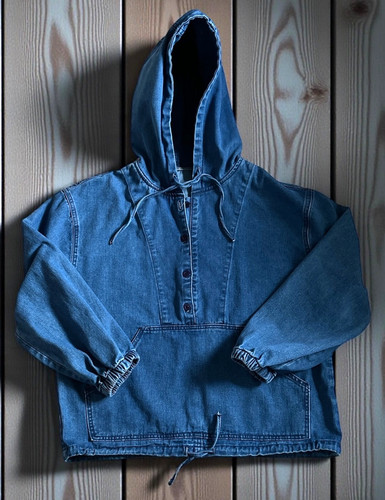 Dazy denim hoodie womens - hoodie,