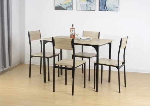 5pc dining table chairs set - chairs,