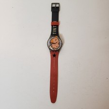Les Aventures De Tintin Swatch Swiss Watch 2004 Plastic Vintage Tested Works