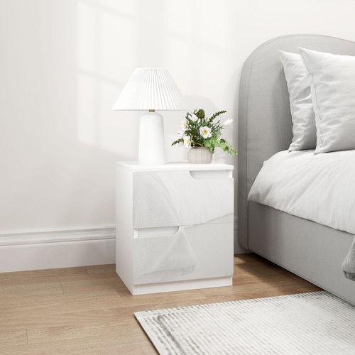 Homcom modern bedside - modern, table