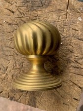1 x VINTAGE LARGE SOLID BRASS CENTRE DOOR KNOB - CONCEALED FIX