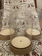 Wood and Glass light up domes