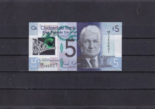 Clydesdale bank 2015 5 - bank, 2015-£5