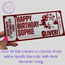 Oliver - Mock Theatre Ticket -