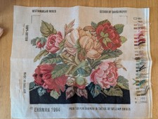Ehrman Tapestry Needlepoint Canvas Kit RECTANGULAR ROSES  by David Merry 1994