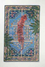Bengal Tiger Hand Tufted Wool