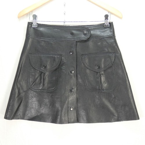 Zara faux leather skirt black - zara,