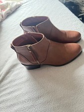 Lilley Womens Boots Black Ankle Boot Zip Heeled shoezone Size UK 3,4,5,6,7,8,9