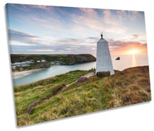 Pepper Pot Portreath Cornwall Picture CANVAS WALL ART Print
