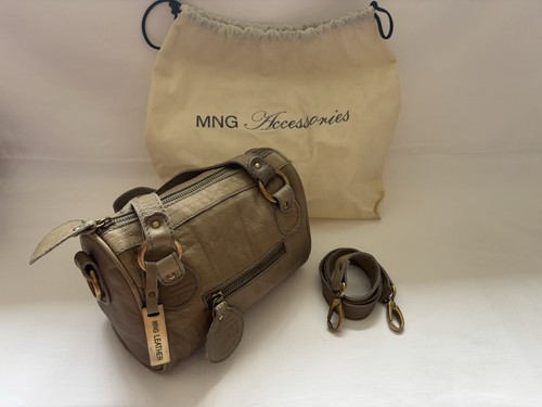 Mango mng leather khaki - mng,