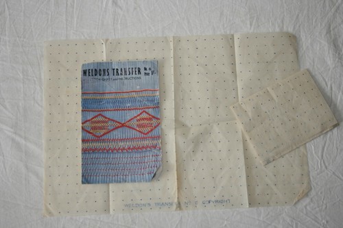 Vintage embroidery transfers
