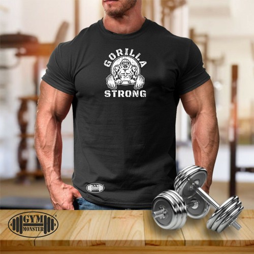 Gorilla strong shirt gym - gorilla, t