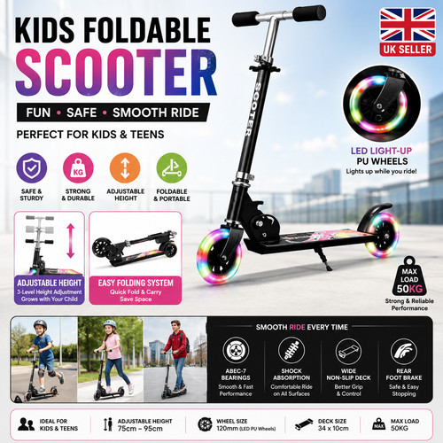 Kids scooter with adjustable - scooter,