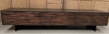 La Redoute Media Unit Ferguson Ebony Oak & Metal Charred Earth RRP1559
