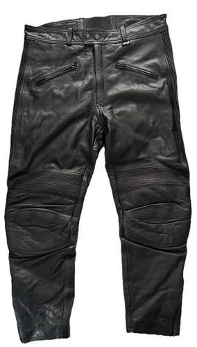 Jts black leather motorcycle - leather,