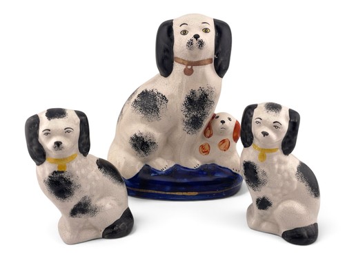 Three staffordshire style dog - three,