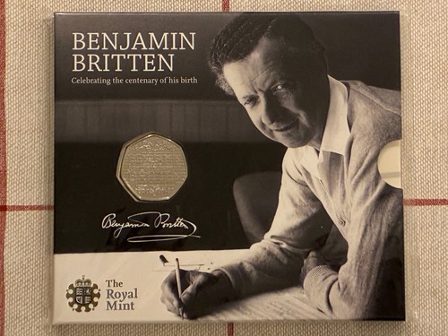 2013 benjamin britten 50p - 2013,