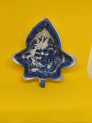 Antique pearlware leaf - pearlware, pickle