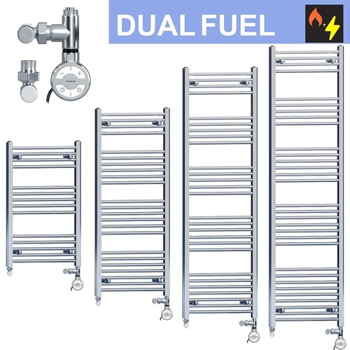 Dual fuel towel radiator - fuel, 500mm