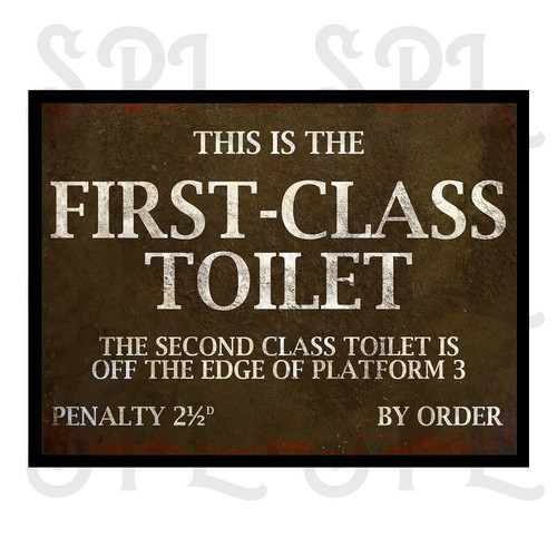 First class toilet retro - toilet,