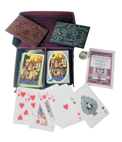 Card game bezique and - game,