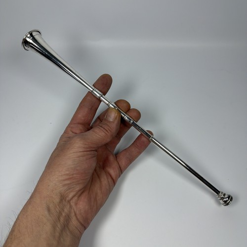 Solid silver hunting horn - solid,