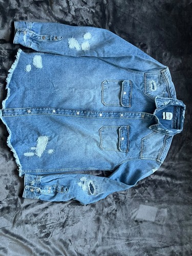 Men denim shirt - denim,