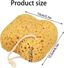 2Pcs Bath Sponge, Natural Sea