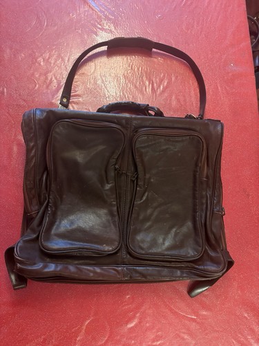 Dark brown leather selepel - dark,