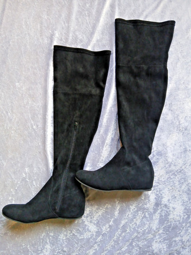 Over the knee black stretch - over,