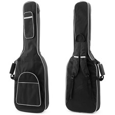 Padded Bass Guitar Gig Bag Case with Foam Padding, Backpack Straps & Pockets