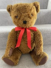 Large Vintage Old Deans Gwentoy Cinnamon Teddy Bear W/ Growler