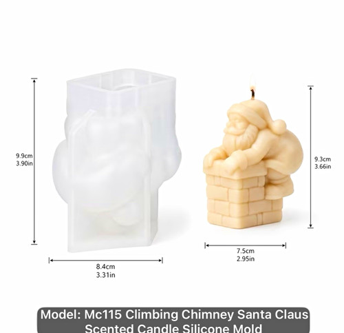 Silicone pillar candle - 3d,