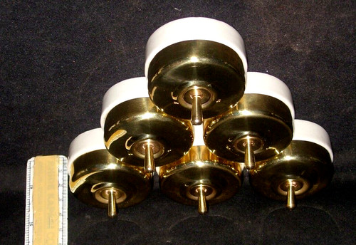 Vintage brass and - brass, porcelain