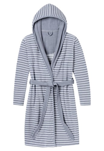 Ladies bathrobe hooded terry - ladies,