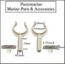 Pair White Oar Rowlocks