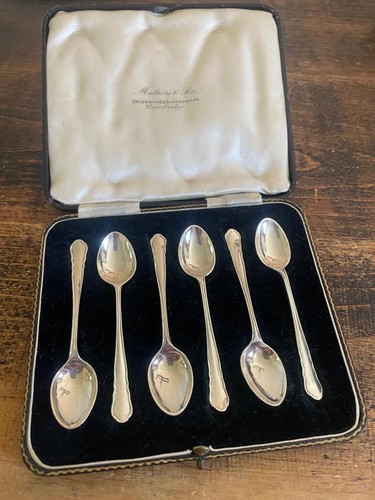 Lovely set six - silver, tea