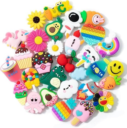30pcs cute summer croc charms - 30pcs,