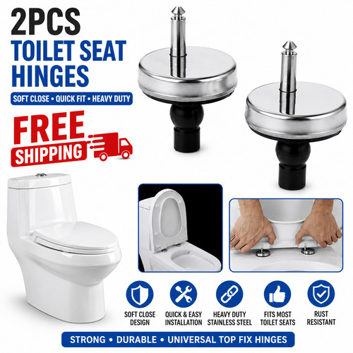 Toilet seat hinges soft - seat,