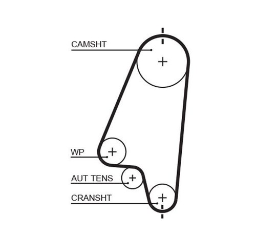 Gates timing belt fits bedford - timing,