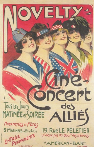 Vintage ww1 french - a4, (1918)