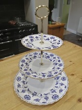 Spode BLUE COLONEL three tier cake stand