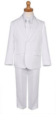 Boys Classic fit suit white