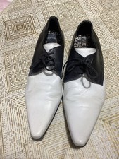 Men black white leather - men’s, &