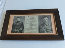 Winston Churchill - Vintage Print of Winston Churchill Sympathetically Framed.